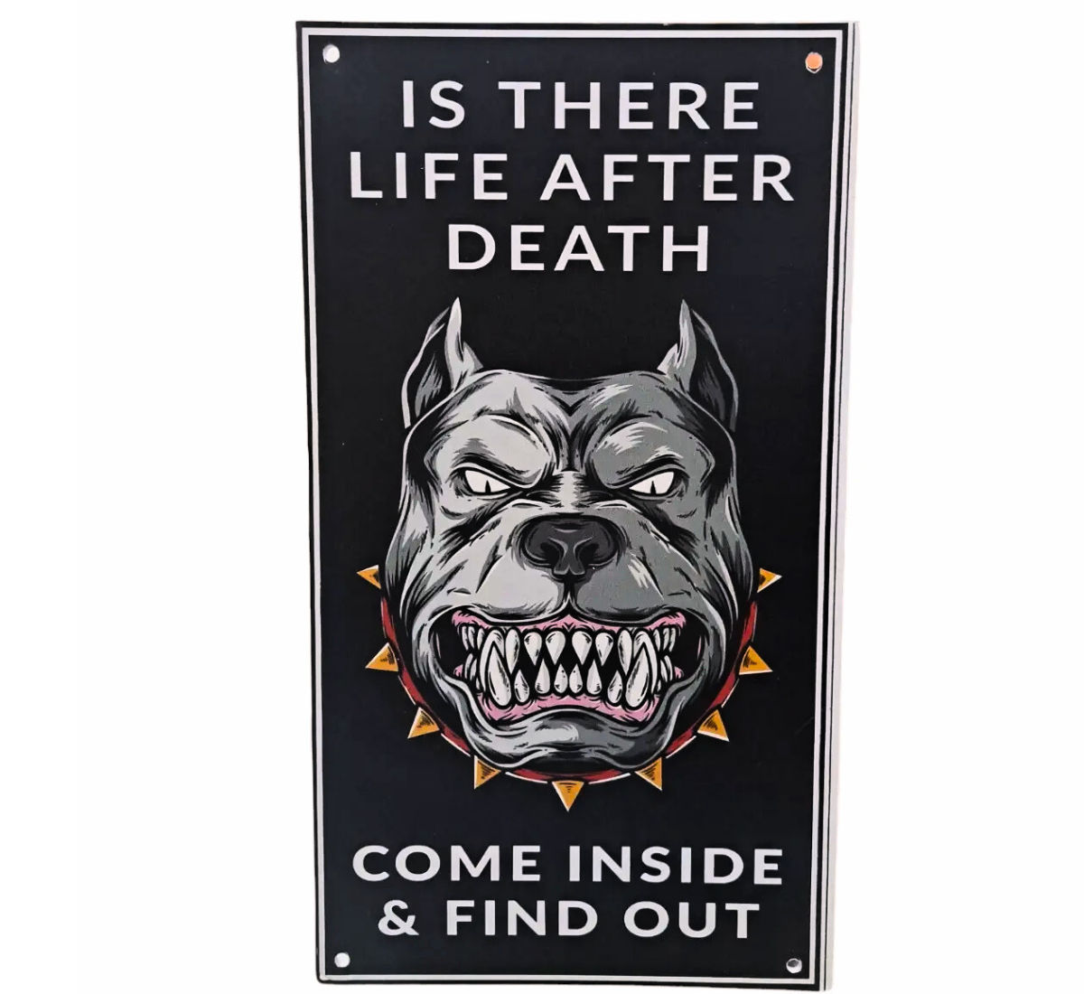 Beware of Dog Sign Board – Black Sigo Edition