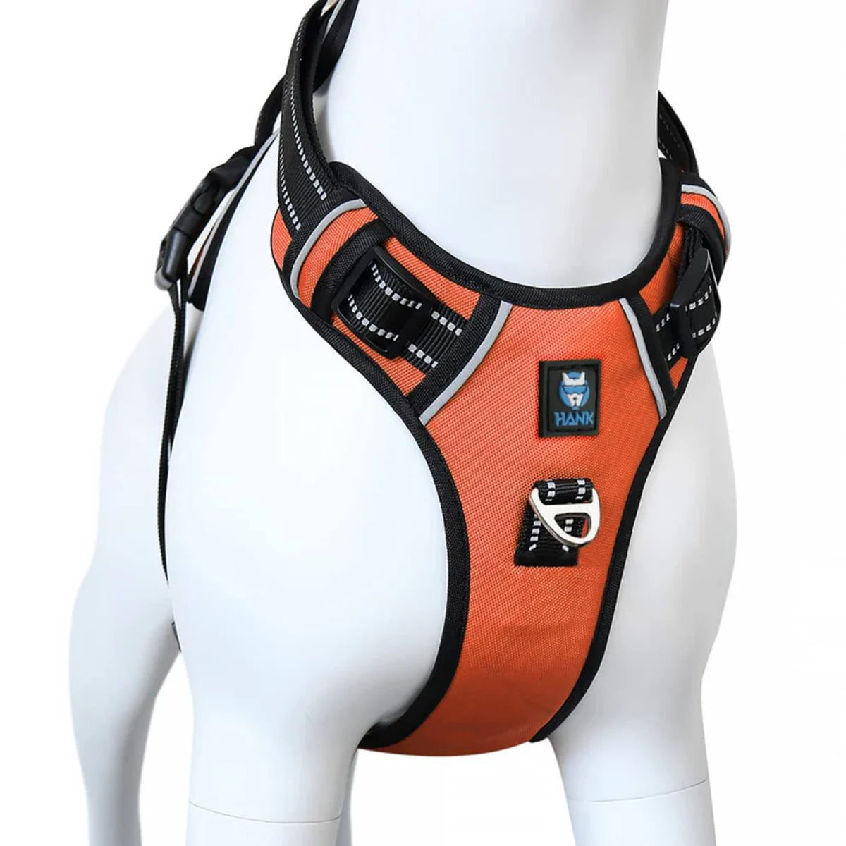 HANK 3M Reflective No-Pull Dog Harness – Neon Orange