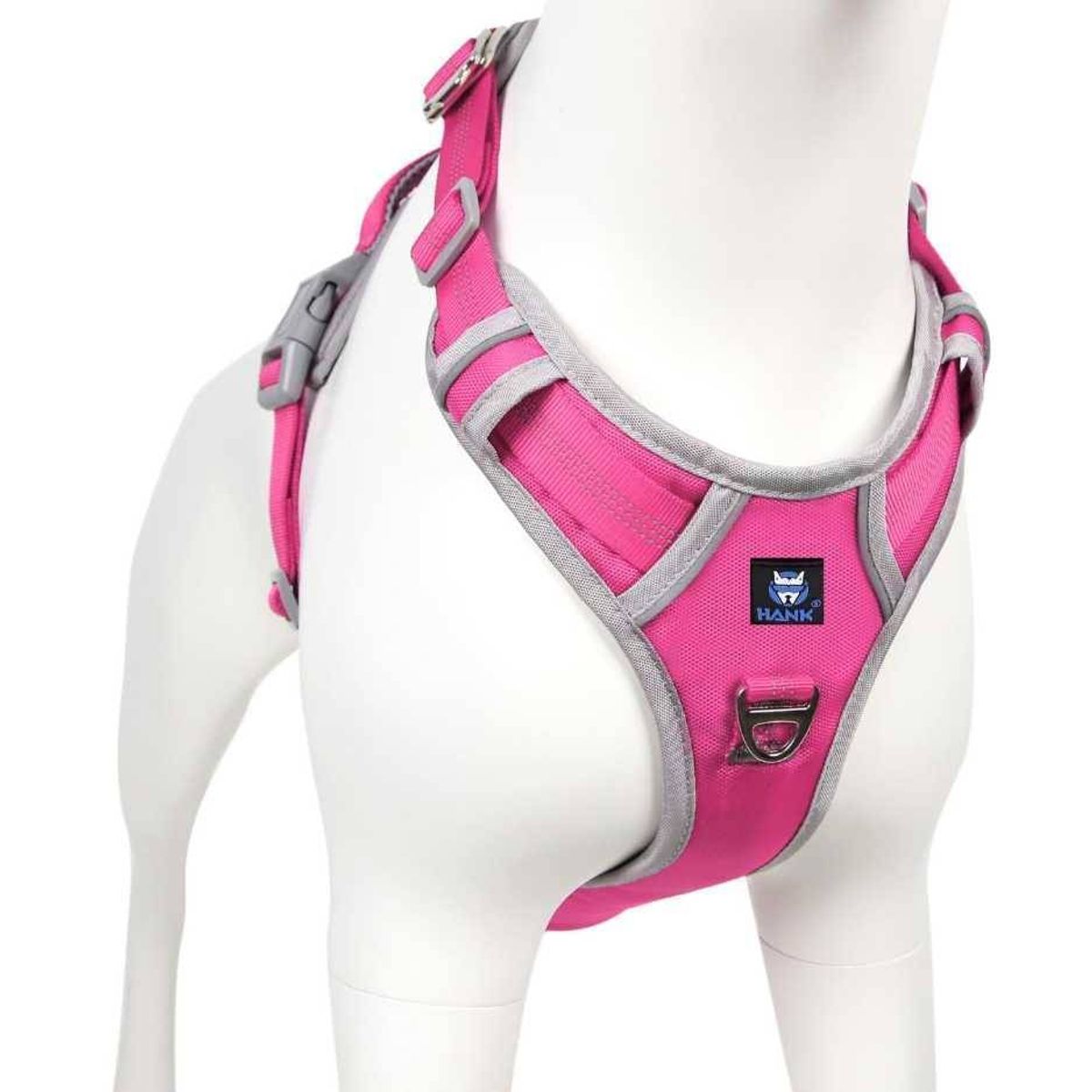HANK No-Pull 3M Reflective Dog Harness – Pink (Classic Edition)