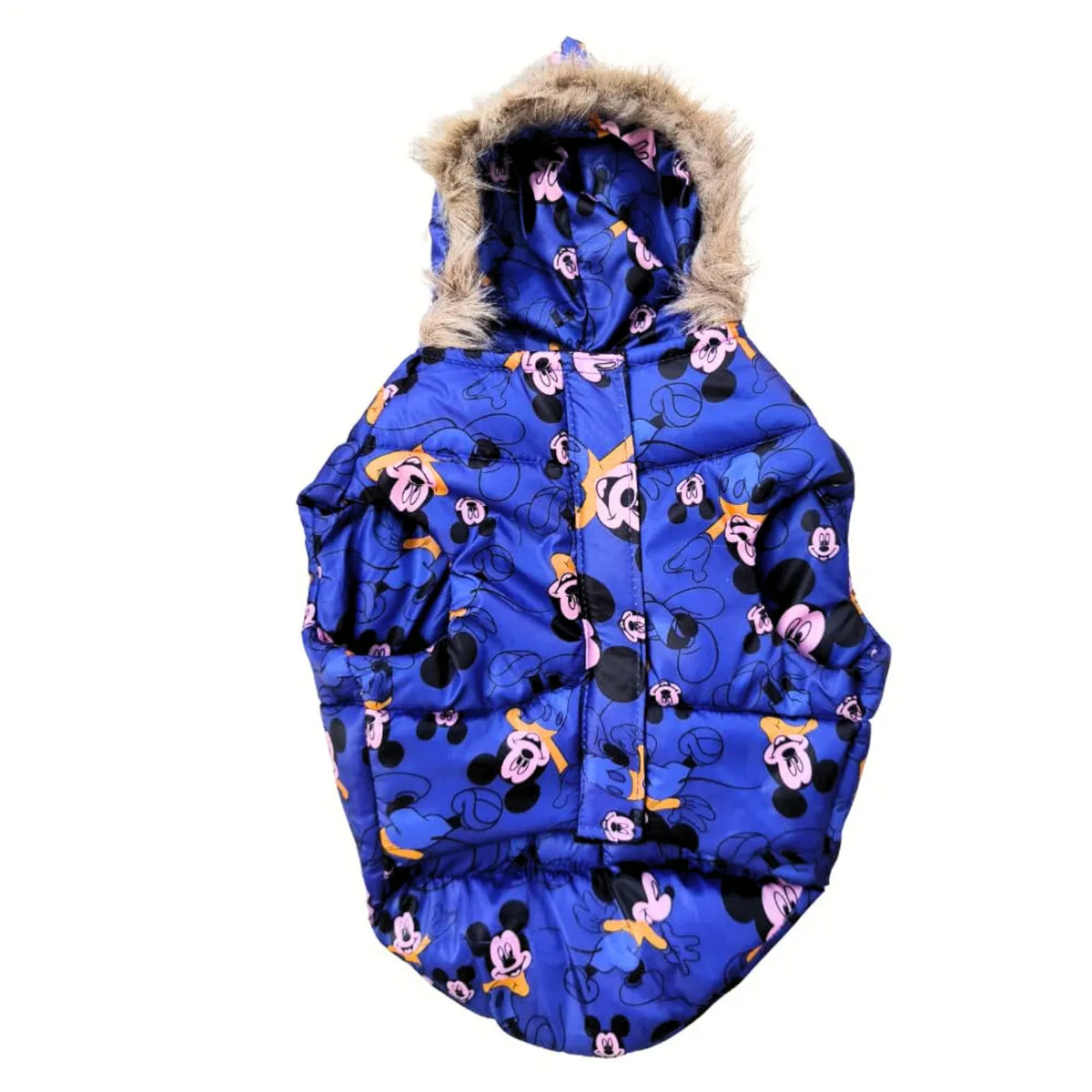 Mickey Mouse Puffer Jacket for Dogs – Waterproof, Blue