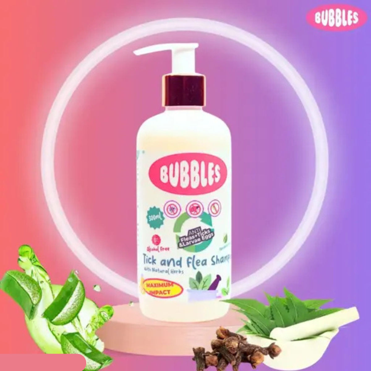 Neem & Aloe Vera Tick and Flea Shampoo for Dogs & Cats
