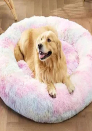 Calming Comfort Donut Dog Bed by DogSmart – Ultra Plush, Anxiety-Relief Pet Bed for Better Sleep